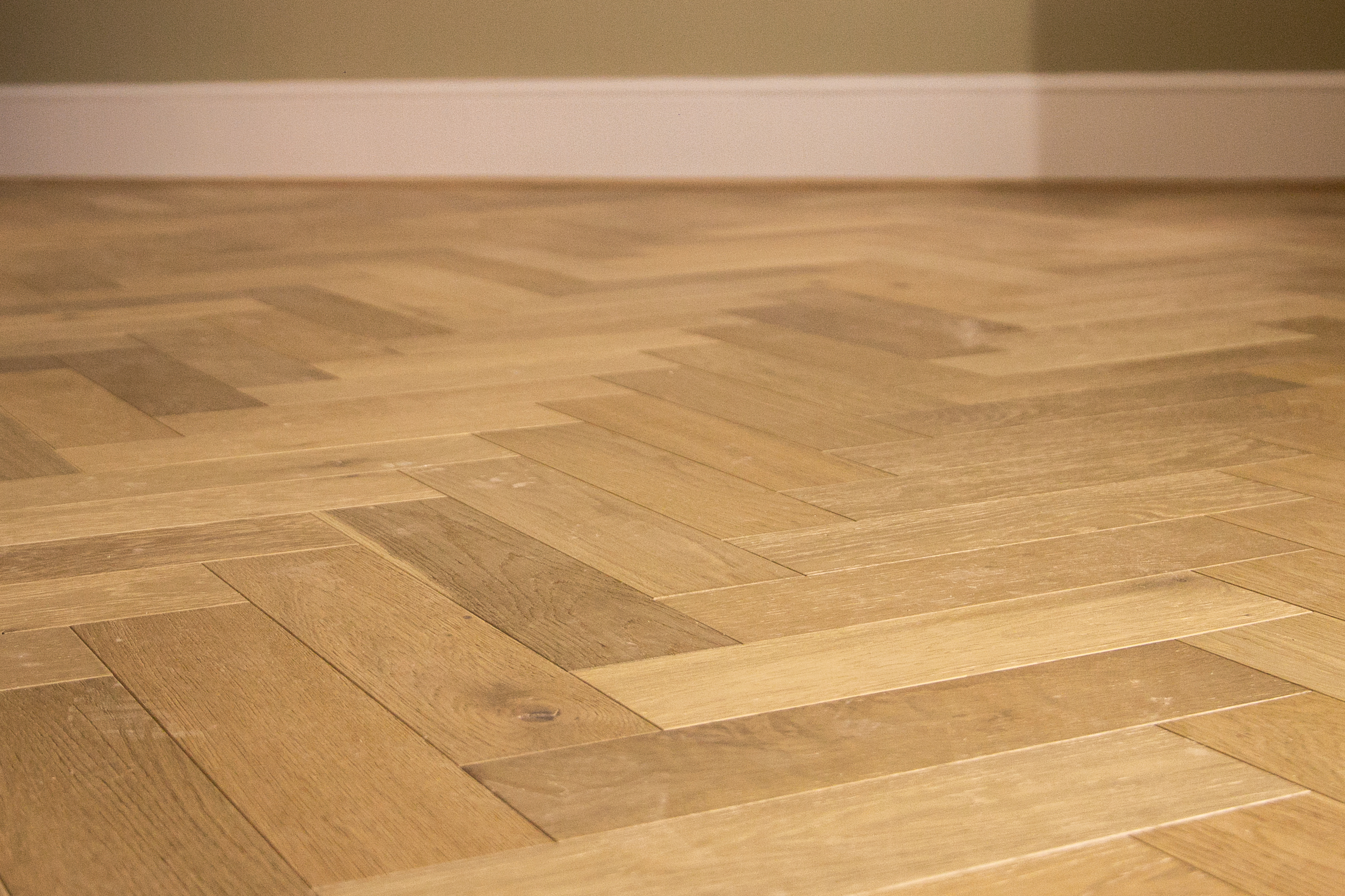 Herringbone flooring project