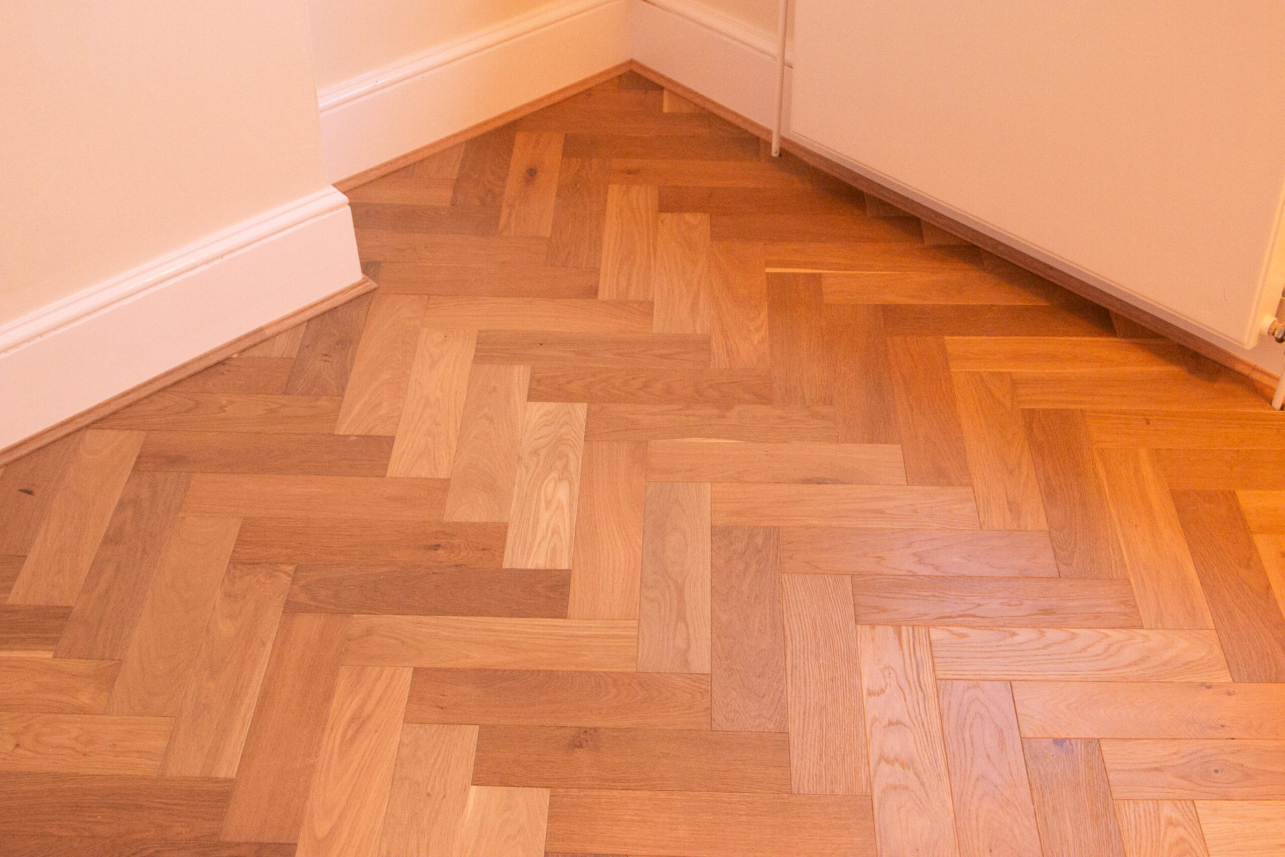 Herringbone flooring detail