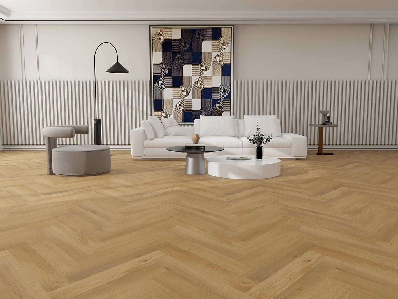 2.5mm Luxury Vinyl Tile (LVT) Herringbone Glue Down LVT Herringbone