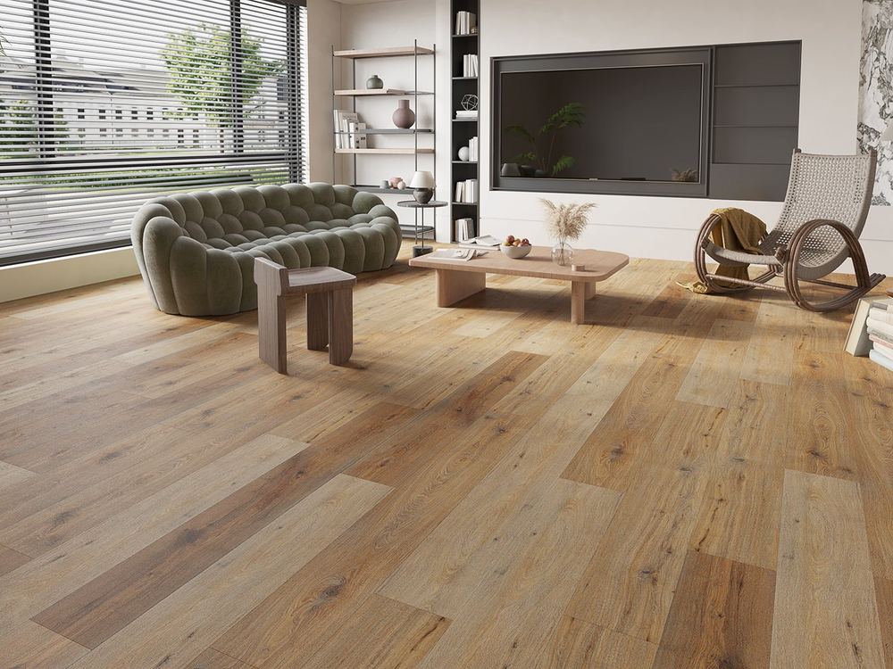 2.5mm Luxury Vinyl Tile (LVT) Straight Plank Glue Down Builder's Line Wide Planks
