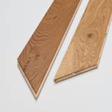 14mm Engineered Wood Chevron Click System Brushed Lacquered / Lac Modern Line Narrow Planks Mid Oak Classic - Image 1