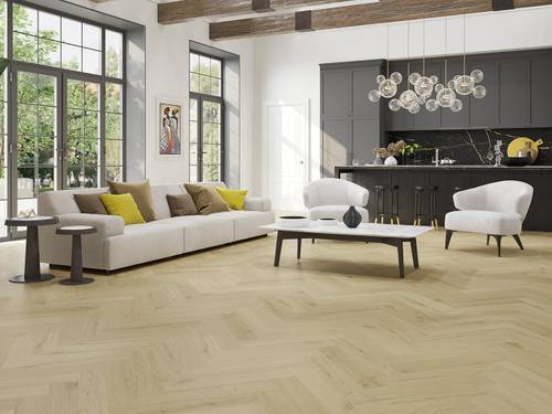 6.5mm SPC / Rigid Core Vinyl Herringbone Click System Herringbone