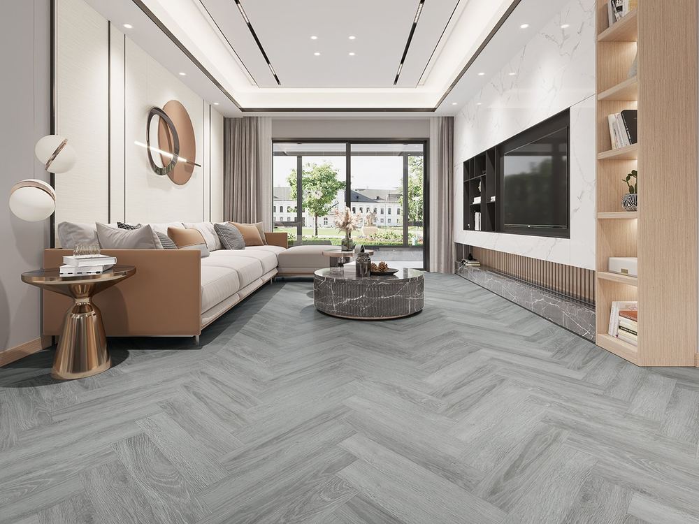 6.5mm SPC / Rigid Core Vinyl Herringbone Click System Herringbone