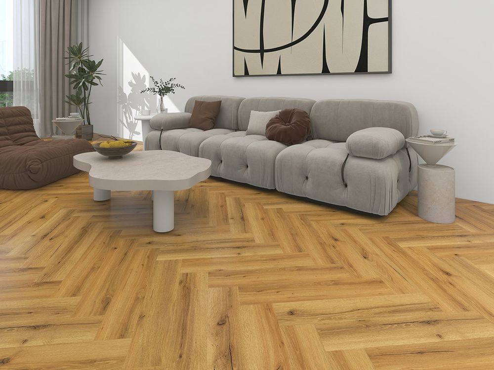 6.5mm SPC / Rigid Core Vinyl Herringbone Click System Herringbone