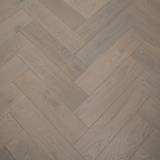 14mm Engineered Wood Herringbone Click System Brushed UV Oiled Modern Line Cool Mid Grey - Image 2
