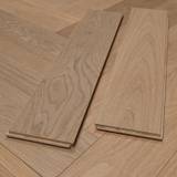 14mm Engineered Wood Herringbone Tongue & Groove Invisible Lacquered / Lac Modern Line Mid Oak Light - Image 1