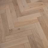 14mm Engineered Wood Herringbone Tongue & Groove Classic Unfinished Modern Line Mid Oak Light - Image 3