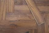 14mm Engineered Wood Herringbone Tongue & Groove Antique Modern Line Mid Oak Rich - Image 1