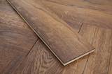 14mm Engineered Wood Herringbone Tongue & Groove Antique Modern Line Mid Oak Rich - Image 8