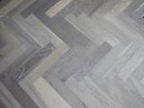14mm Engineered Wood Herringbone Click System UV Oiled Project Line Narrow Planks Cool Mid Grey - Image 3