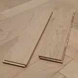 14mm Engineered Wood Herringbone Tongue & Groove Invisible Lacquered / Lac Modern Line Narrow Planks Light - Image 1