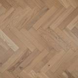 14mm Engineered Wood Herringbone Tongue & Groove Classic Invisible Lacquered / Lac Modern Line Narrow Planks Mid Oak Light - Image 2