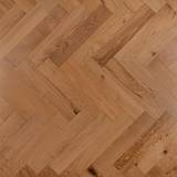 14mm Engineered Wood Herringbone Tongue & Groove Lacquered / Lac Modern Line Narrow Planks Mid Oak Classic - Image 4