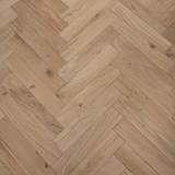 14mm Engineered Wood Herringbone Tongue & Groove Classic Unfinished Modern Line Narrow Planks Mid Oak Light - Image 3