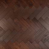 18mm Engineered Wood Herringbone Tongue & Groove Walnut Stain Brushed Lacquered / Lac Modern Line Narrow Planks Dark Brown - Image 3