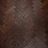 18mm Engineered Wood Herringbone Tongue & Groove Walnut Stain Brushed Lacquered / Lac Modern Line Narrow Planks Dark Brown - Image 4