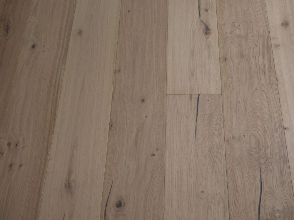 14mm Engineered Wood Straight Plank Click System Invisible Project Line Wide Planks Mid Oak Light