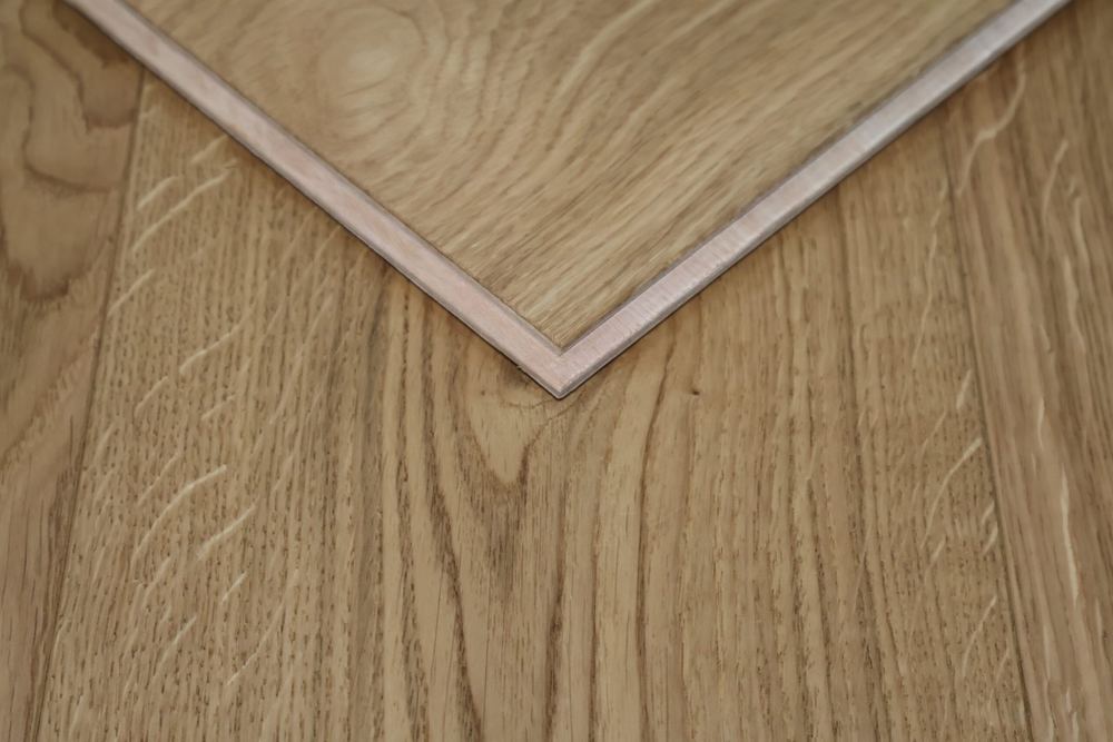 14mm Engineered Wood Straight Plank Click System Brushed UV Oiled Project Line Wide Planks Mid Oak Classic