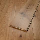 14mm Engineered Wood Straight Plank Tongue & Groove Classic Lacquered / Lac Master Line Wide Planks Mid Oak Classic - Image 1