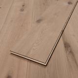 14mm Engineered Wood Straight Plank Tongue & Groove Classic Unfinished Unfinished Flooring Wide Planks Mid Oak Light - Image 1