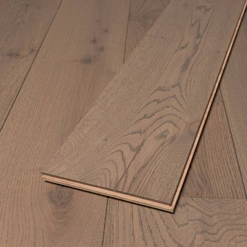 14mm Engineered Wood Straight Plank Tongue & Groove Dove Grey Brushed Lacquered / Lac Trade Smart Collection Wide Planks