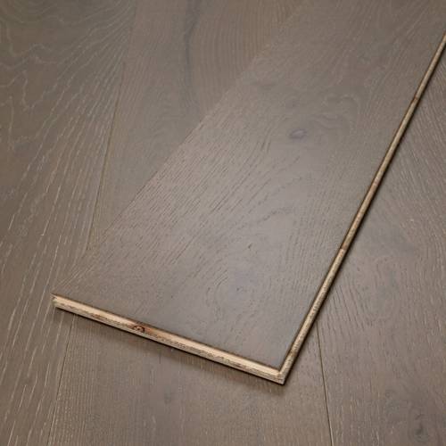 14mm Engineered Wood Straight Plank Tongue & Groove Harbour Grey Brushed Lacquered / Lac Trade Smart Collection Wide Planks