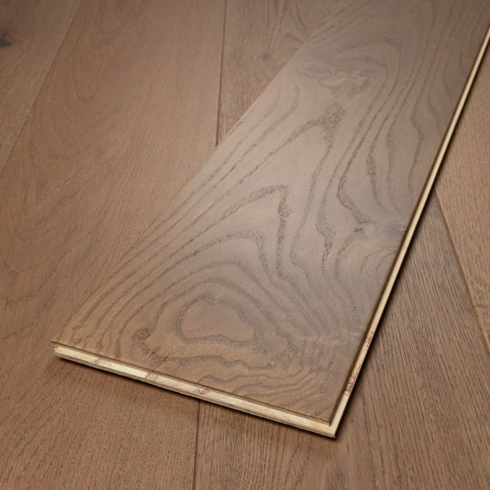 15mm Engineered Wood Straight Plank Tongue & Groove Brushed Classic Oiled Prestige Collection Wide Planks Light