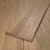15mm Engineered Wood Straight Plank Tongue & Groove Brushed Distressed Heritage Collection Wide Planks Cool Mid Grey - Image 1