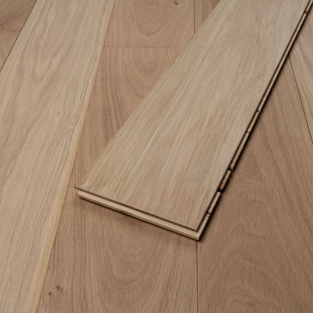 15mm Engineered Wood Straight Plank Tongue & Groove Classic Unfinished Unfinished Flooring