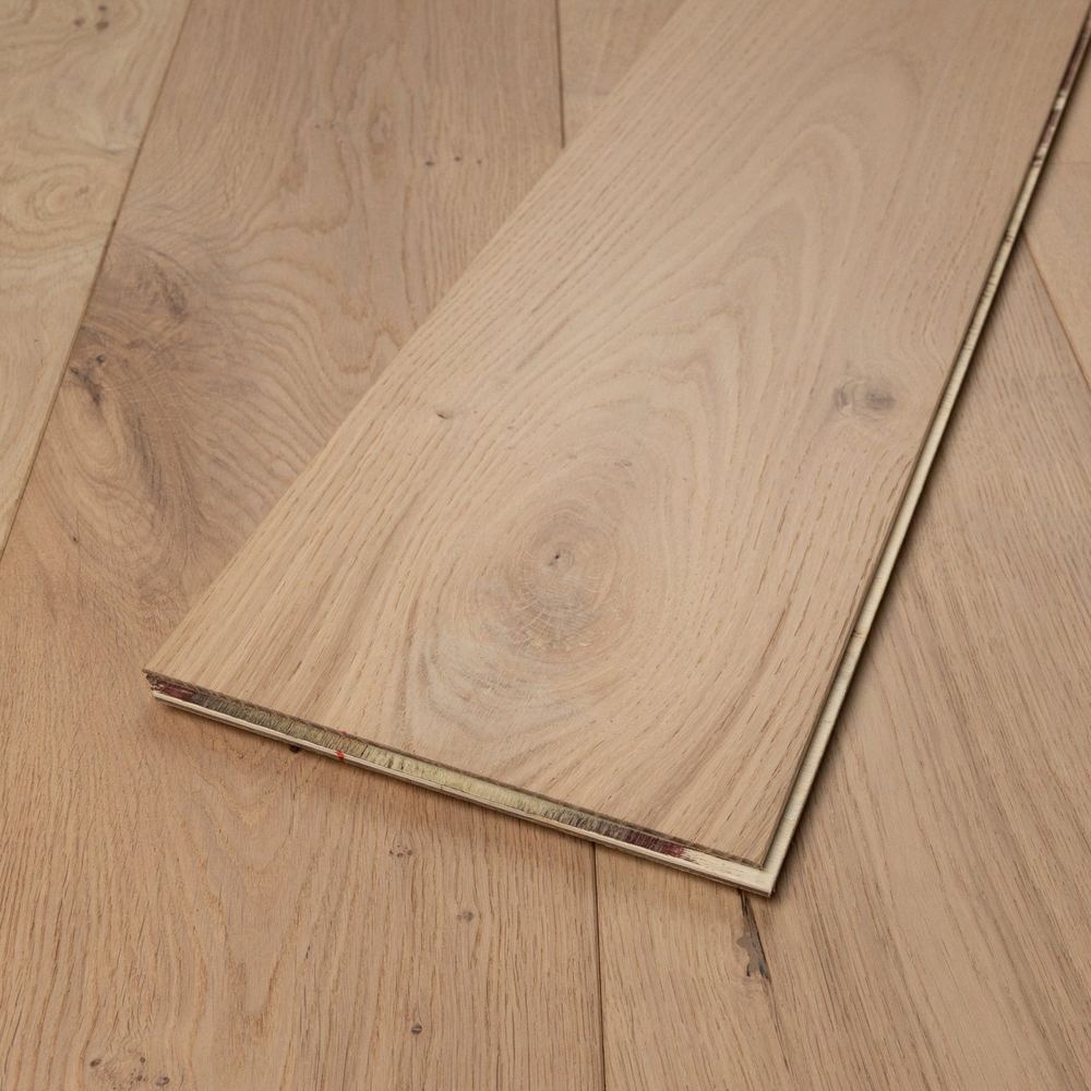 15mm Engineered Wood Straight Plank Tongue & Groove Brushed Classic Oiled Prestige Collection Wide Planks Mid Oak Classic