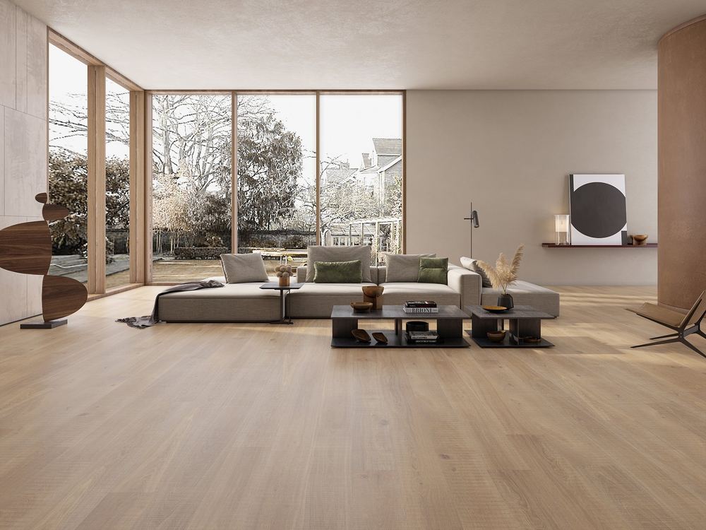 14mm Engineered Wood Straight Plank Tongue & Groove Smoke Brushed UV Oiled Vibrant Collection Wide Planks Light