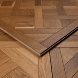 20mm Engineered Wood Versailles Tongue & Groove Brushed Classic Lacquered / Lac Premium Collection (Versailles Panel) Wide Planks Mid Oak Classic - Image 1