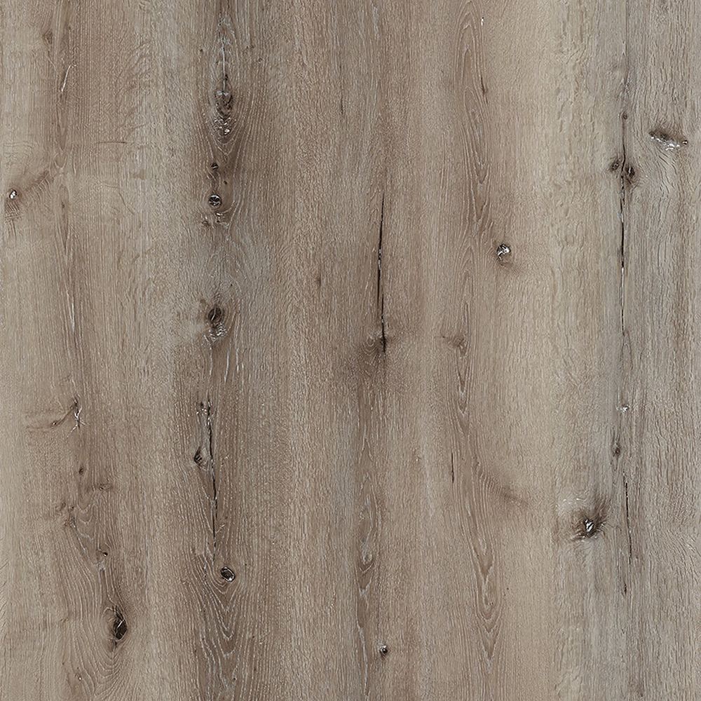 6.5mm SPC / Rigid Core Vinyl Straight Plank Click System Smoked / Double Smoked Titan Line Wide Planks Dark Brown